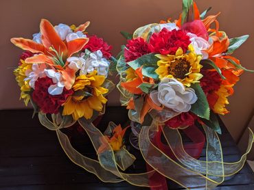 Sunflowers and Tiger Lillies! So beautifully cheerful!