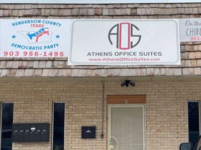 Henderson County Democratic Party's Headquartrs
707 N. Palestne Street
Athens, Texas 75751