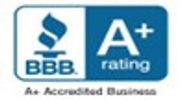 BBB A+ rating logo representing excellent business trust.