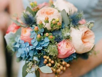 Wedding Bouquet of Flowers by Kerry Lewis Freelance Florist