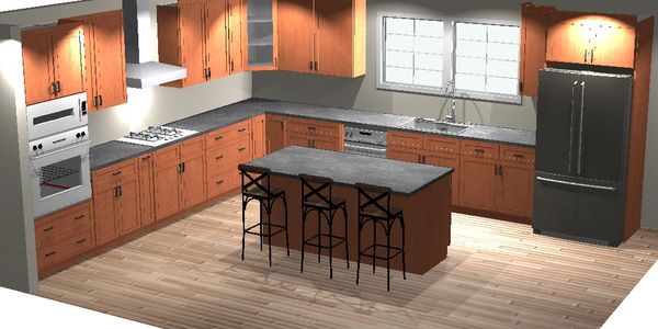 Wood Shaker Kitchen Cabinet