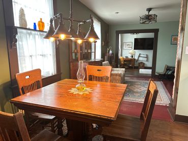 Dining area, view through to living room