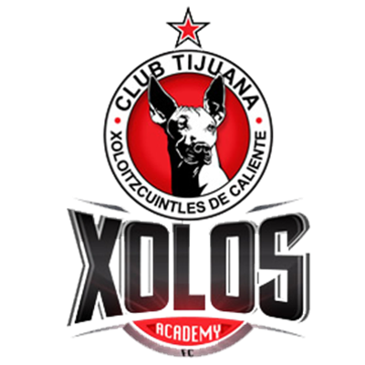 Logo of Club Tijuana Xolos soccer academy with a dog and star.