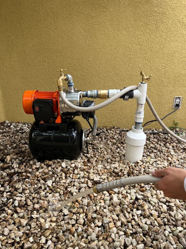 Shallow irrigation well installation for residential landscaping in North Padre Island, Texas, featu