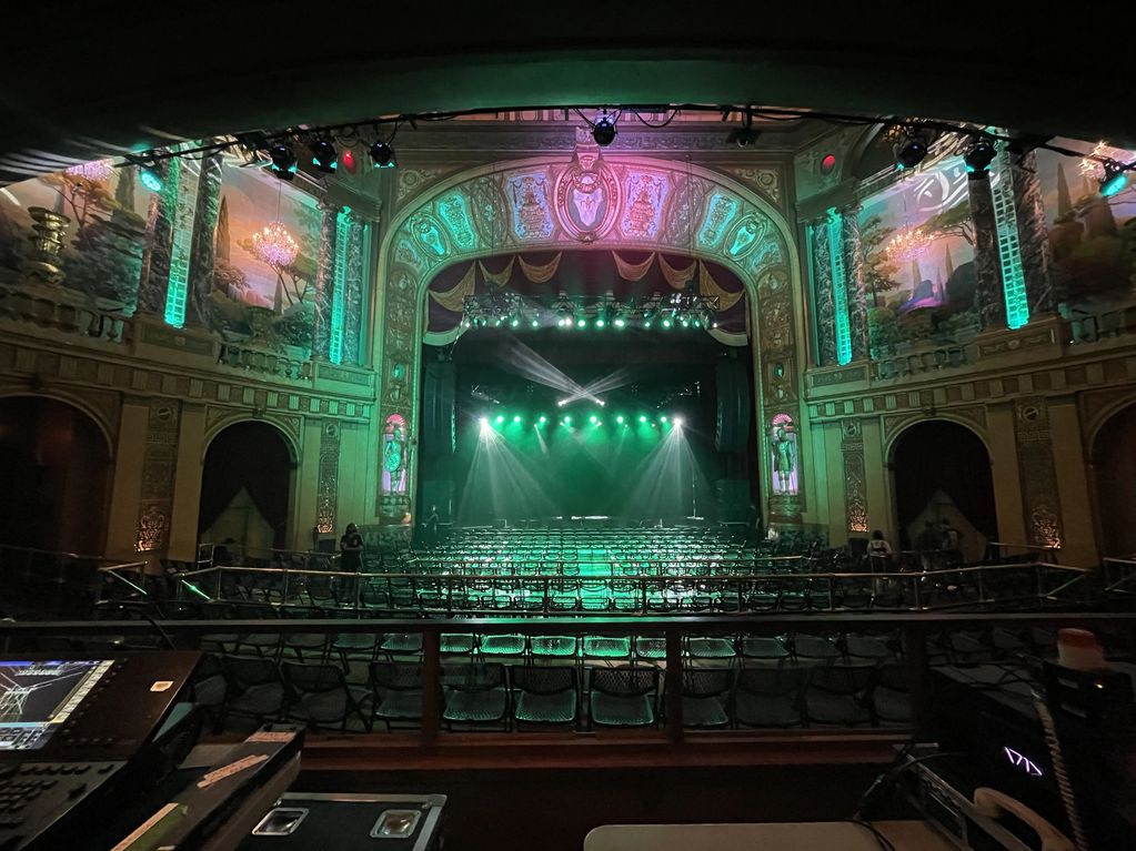 John Mullaney (comedy) Live at the Fillmore in Detroit. Lighting by Dem Beams.