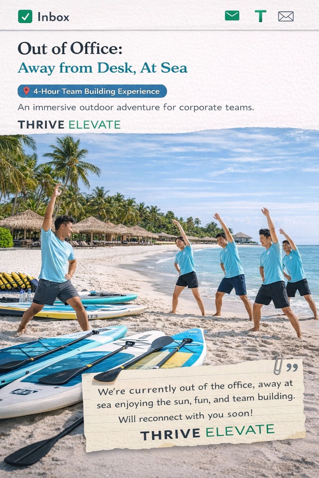 Let us organize your team building with you!