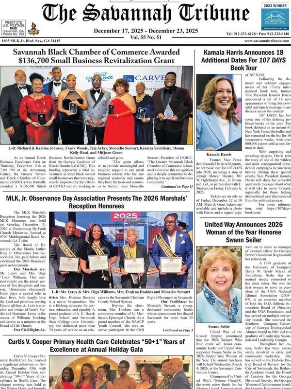 New Business of Savannah 2025 by the Greater Savannah Black Chamber of Commerce.