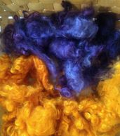 Purple and Gold Cotswold locks