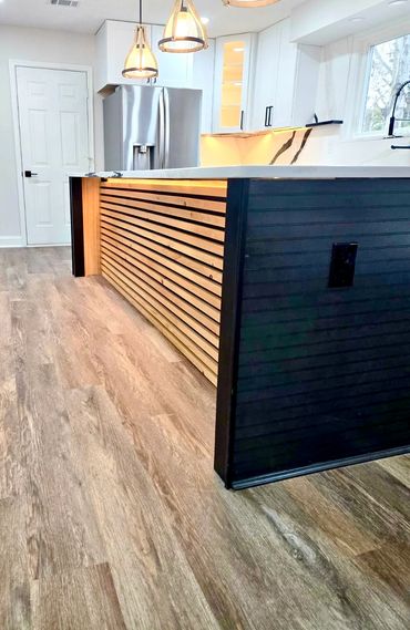 Kitchen Remodeling Kitchen Island; natural wood accents
