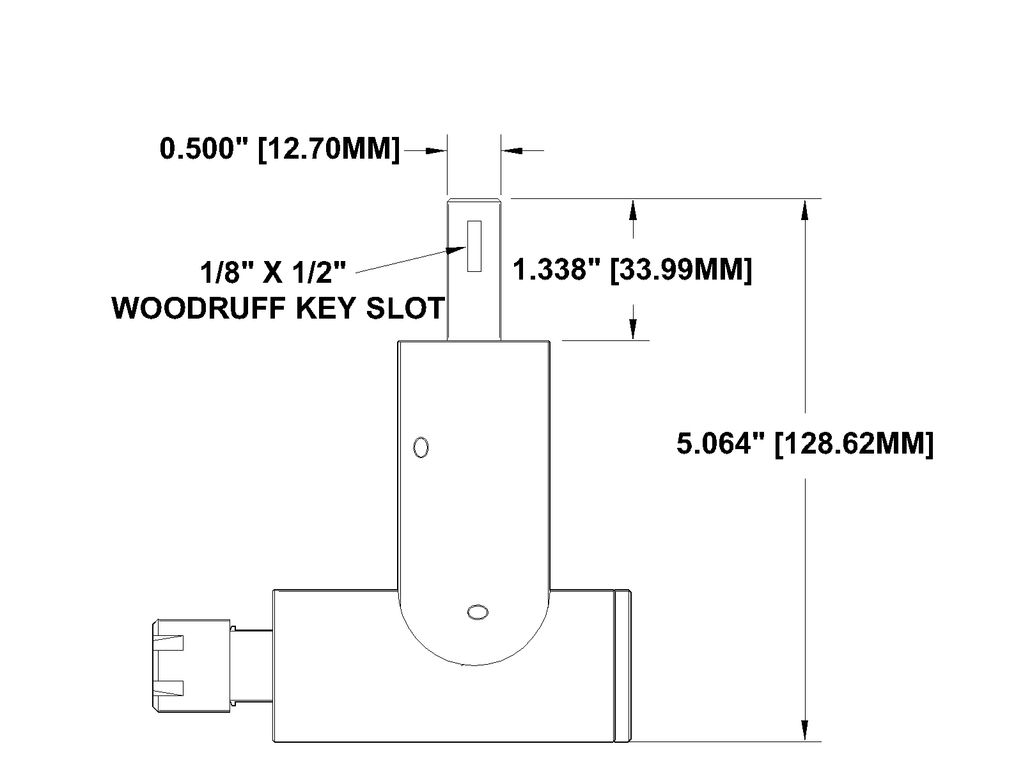 Series 36 Spindle - Belt Driven Right Angle; Finley SPindles; Cartridge Spindle; 90° Spindle