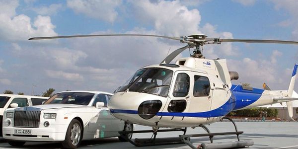 Helicopter ride in Dubai