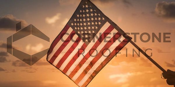 Cornerstone Roofing - Veteran Flag