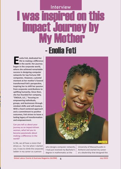 Enolia, Grandmother, Elder, Dr , Author - Written Works 
https://enolia.live/written-works