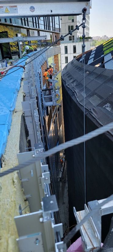 AVB, Insulation, Metal panels install.