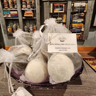 dryer balls in a basket