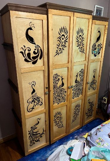 Peacock 3 piece cabinet