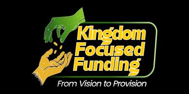 Logo for Kingdom Focused Funding with tagline.
