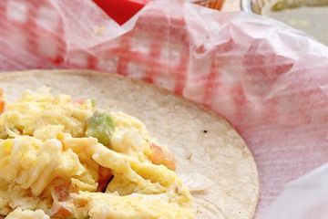 Eggs Mexican Style Taco