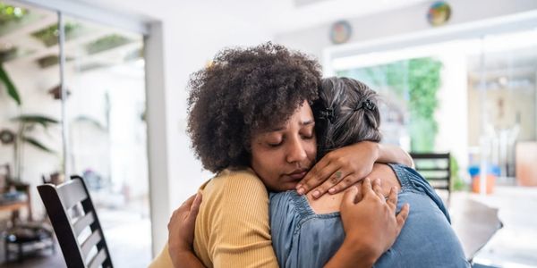 Comfort, Hugging women