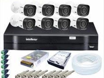 DVR Intelbras MHDX 1004, HD 1Tb da WD Purple, Câmeras VHD 1120 Dome ou Bullet
Cabos, conectores e ca