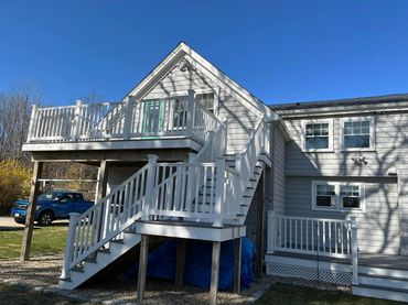 back deck and rails cleaned