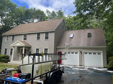 Total house wash with roof