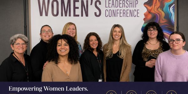 Women leaders gathered at the Women's Leadership Conference.