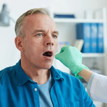 Chula Vista, CA RCDA Testing - fast affordable accurate mouth oral swab test man getting cheek cells