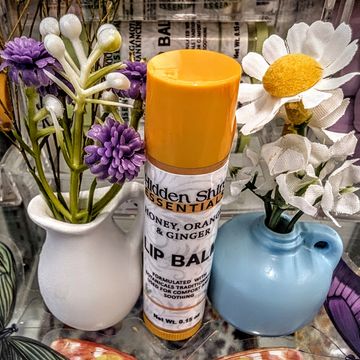 Lip Balm. Honey Orange Ginger Flavor. (tastes similar to orange sherbet)