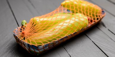 Paper tray and biodegradable net