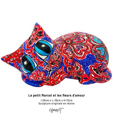 Marcel-le-Chat sculpture de l'artiste Céline Chourlet