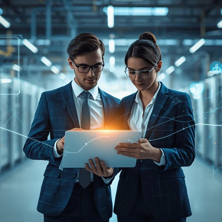 Compliance professionals reviewing BOM data in a with global compliance network visualization.