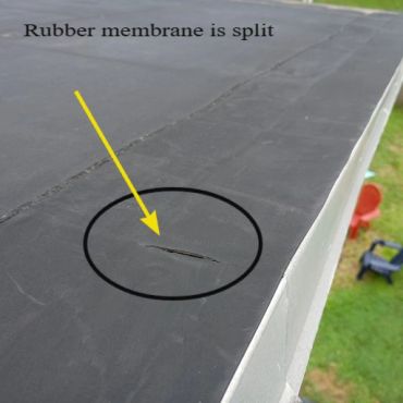 Rubber membrane is split. Rochester NH