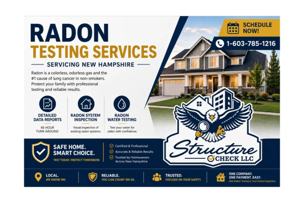 Flyer explaining our radon testing services.