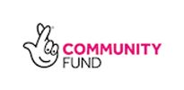 Community Fund logo with a hand and text.