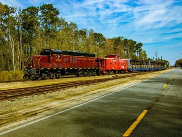 The Georgia Coastal Railway train cars