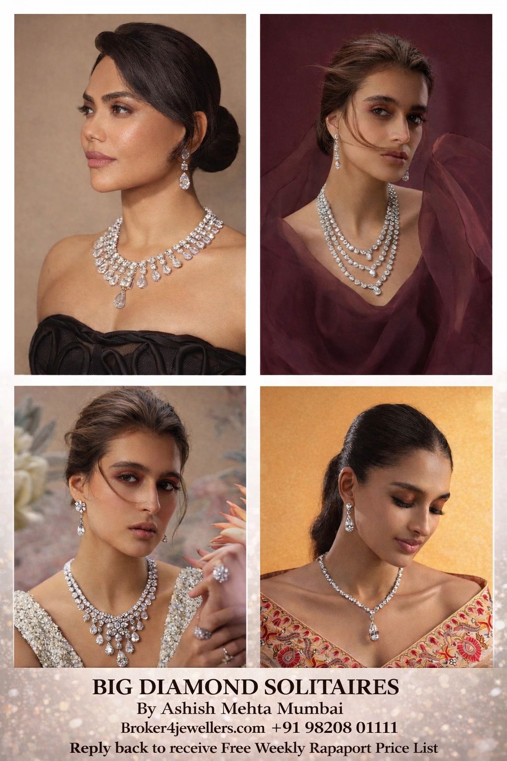 RAP LIST BELOW 2 CARAT DOWN BY 10%
BUY FROM US AT BEST PRICES
WE ARE 20% CHEAPER
CHECK PRICE BY US