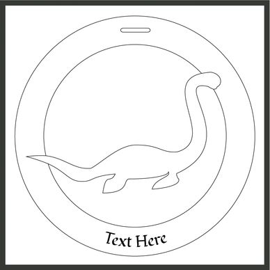 Bauble design of the Loch Ness Monster