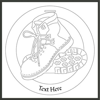 Bauble design of hiking boots