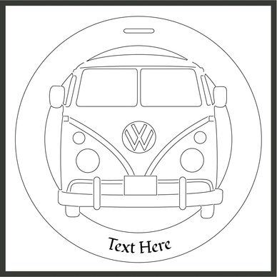 Bauble design of a campervan