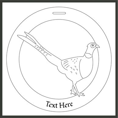 Bauble design of a pheasant