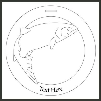 Bauble design of a Salmon