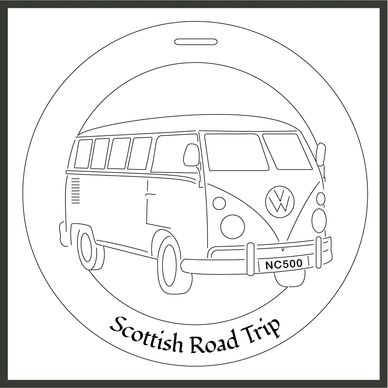 Bauble design of a campervan
