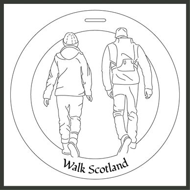 Bauble design of hikers
