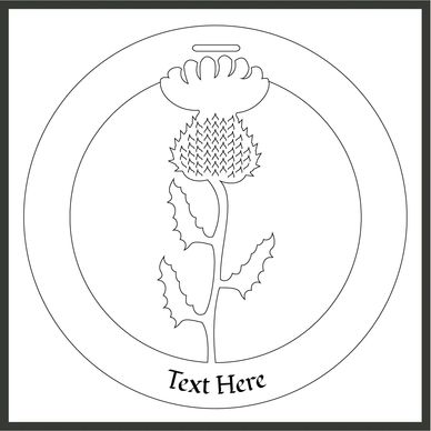 Bauble design of a thistle