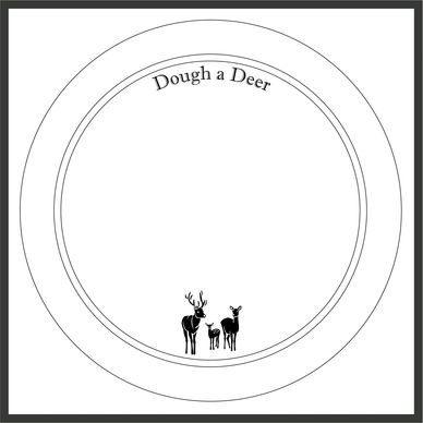 Deer bread board design