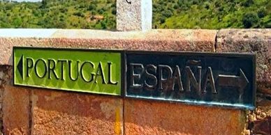 Portugal and Spain border.