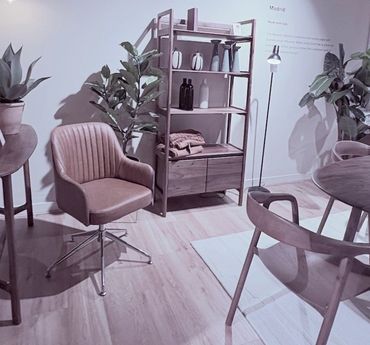 Sanple dining room staged