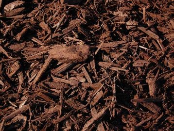 Chocolate Dyed Mulch for sale by scoop and bulk. 