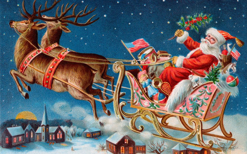 Santa Clause - Sample Wooden Jigsaw Puzzle - about 3" x 5" in size with  about 30 pieces.
